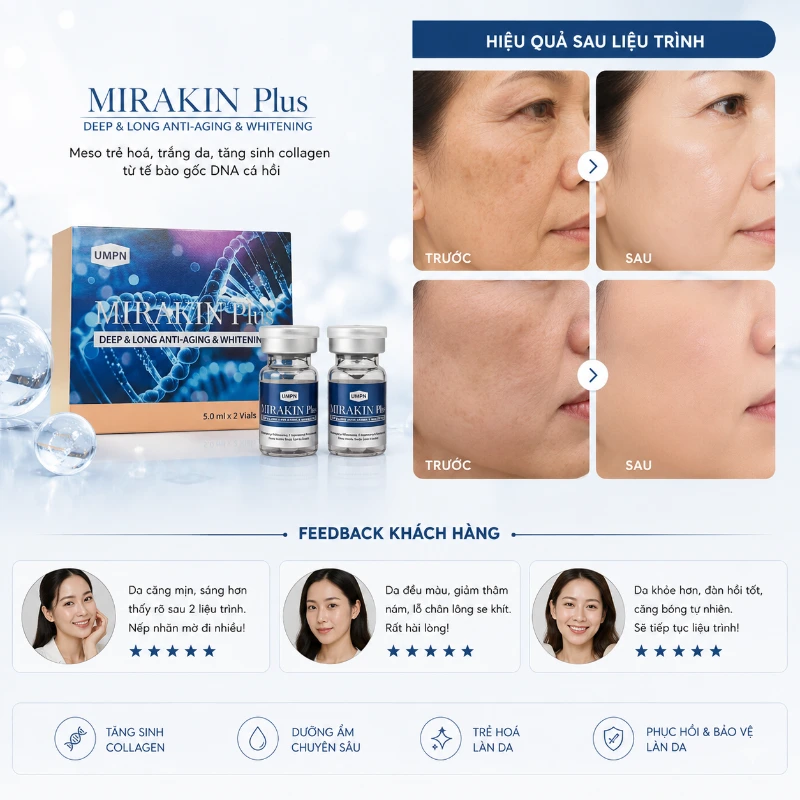 Meso trẻ hoá, tăng sinh collagen từ tế bào gốc DNA cá hồi Mirakin Plus 2.webp
