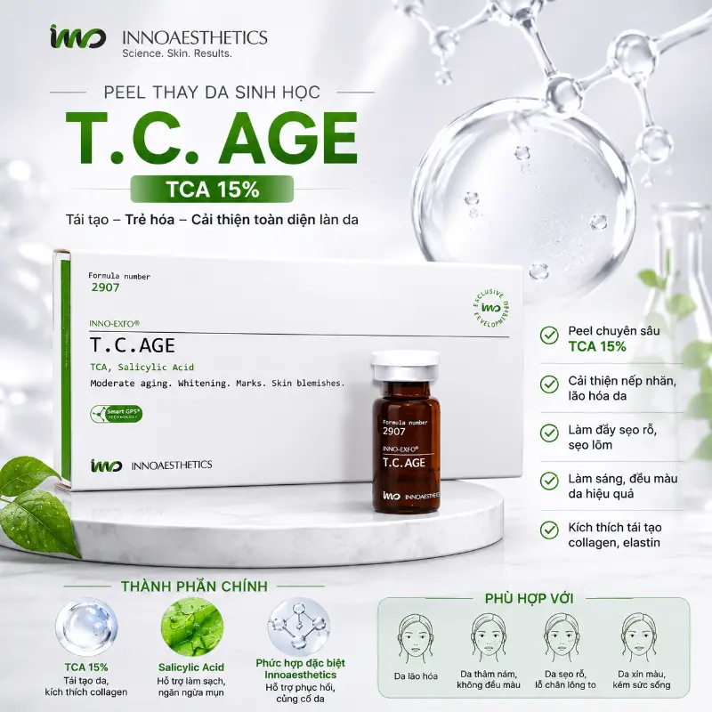Peel Innoaesthetics T.C. Age TCA Chống Lão Hóa, Tái Tạo Da 5ml 5.webp