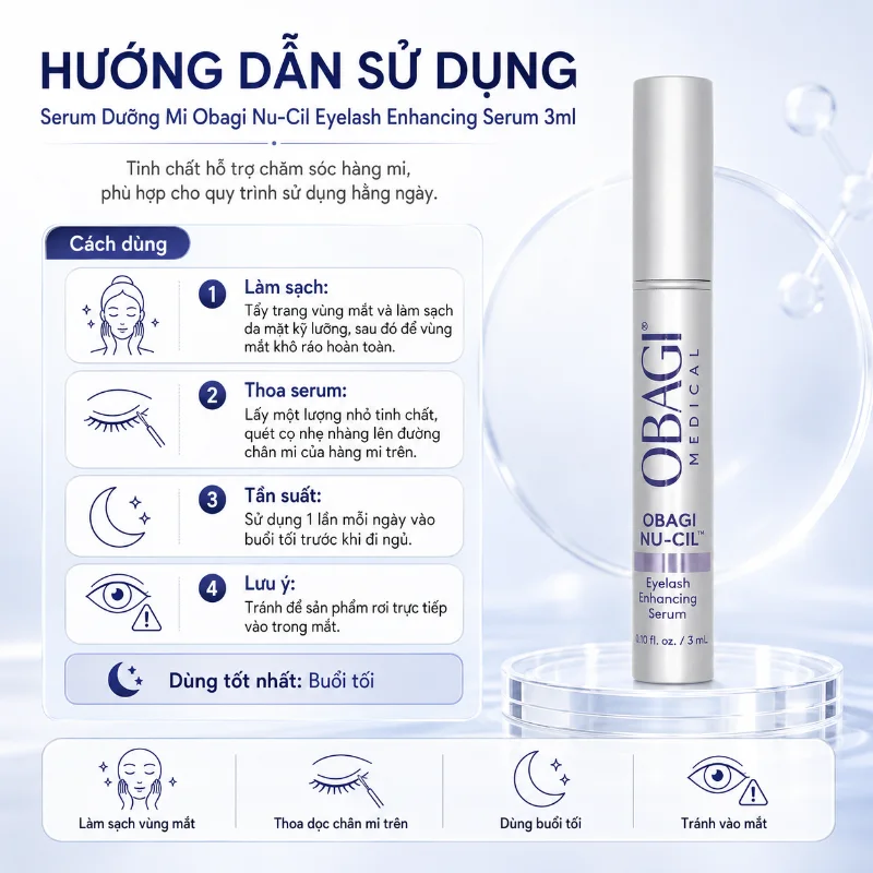 Serum Dưỡng Mi Obagi Nu-Cil Eyelash Enhancing Serum 3ml Chính Hãng 3.webp