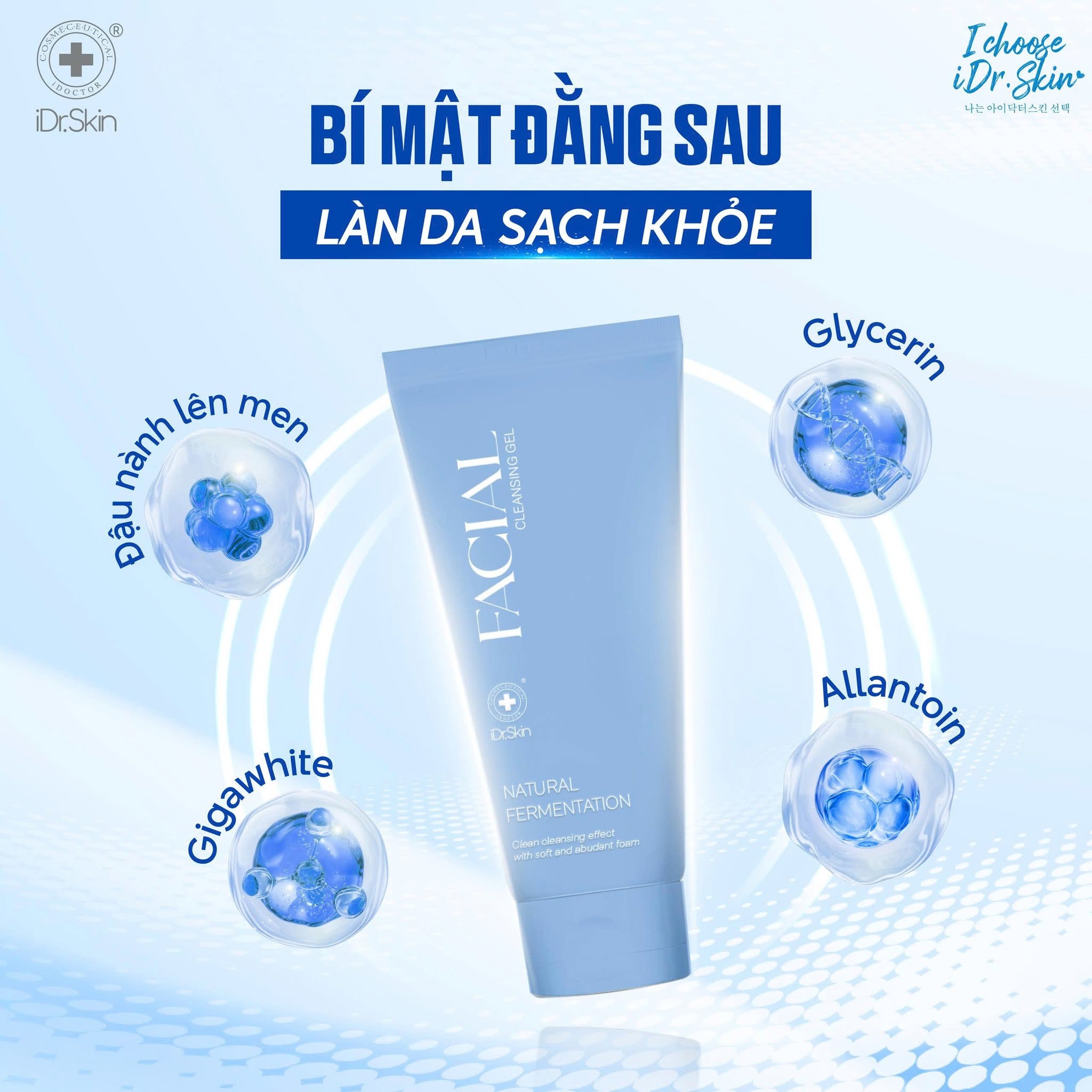 Sữa Rửa Mặt Lên Men Cho Da Dầu Mụn iDr.Skin Facial Cleansing Gel 120g 1.jpg