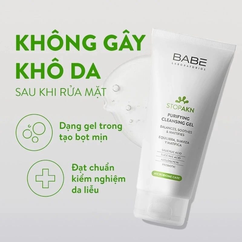Sua-rua-mat-da-dau-mun-Babe-Stop-AKN-Purifying-Cleansing-Gel-200ml_Sữa rửa mặt da dầu mụn Babé - Stop AKN Purifying Cleansing Gel 200ml.jpg