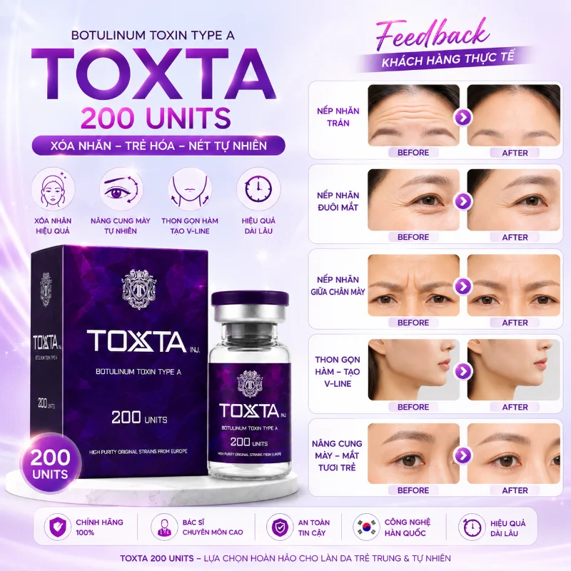 Botox Toxta 200 Units Chính Hãng 6.webp