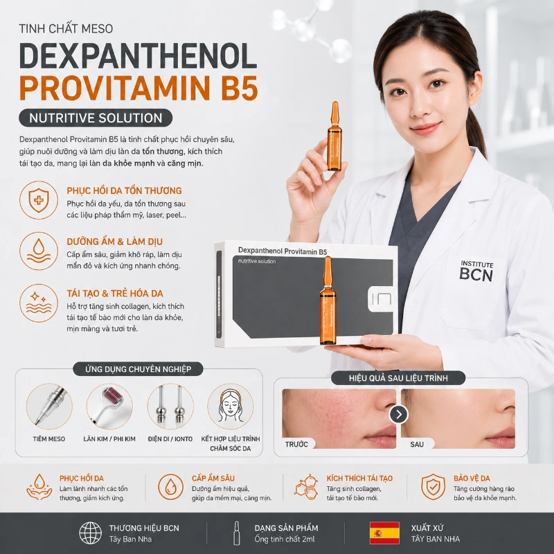 Tinh chất Dexpanthenol Provitamin B5 BCN Tây Ban Nha - Phục hồi da, giữ ẩm, dịu da 4.webp