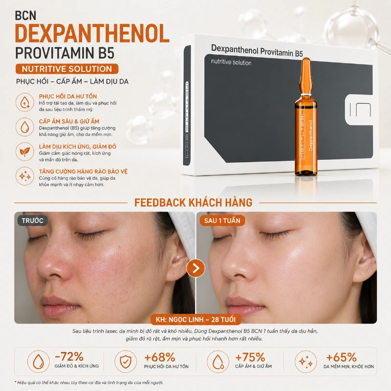 Tinh chất Dexpanthenol Provitamin B5 BCN Tây Ban Nha - Phục hồi da, giữ ẩm, dịu da.webp