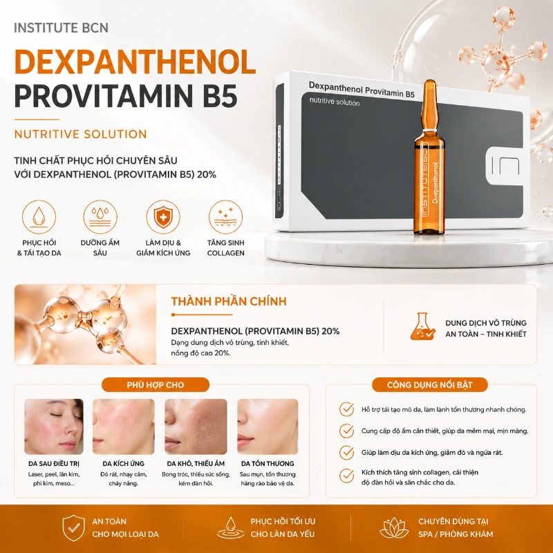 Tinh chất Dexpanthenol Provitamin B5 BCN Tây Ban Nha - Phục hồi da, giữ ẩm, dịu da 9.webp