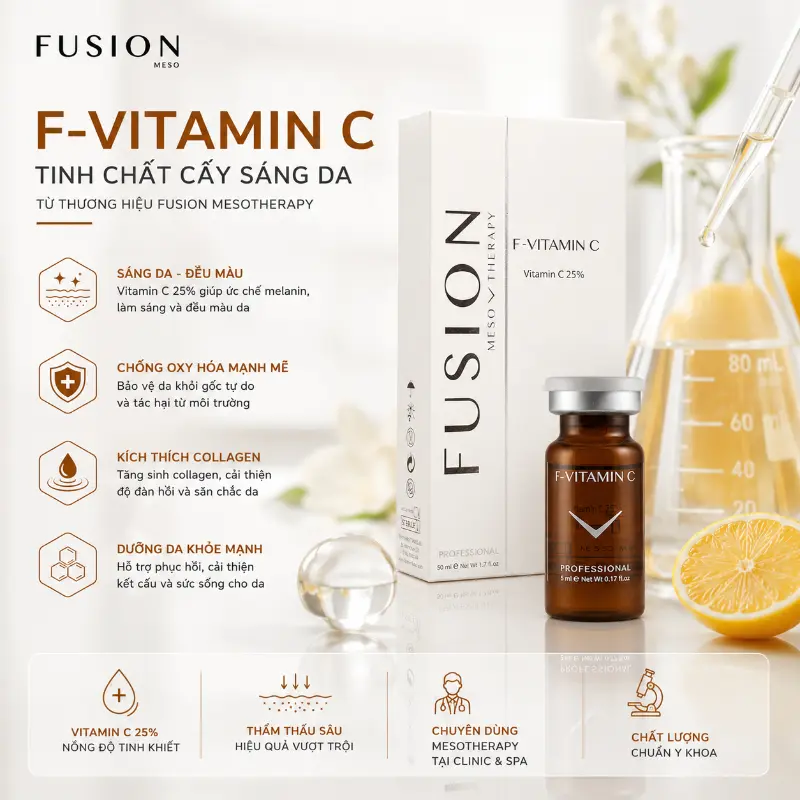 Tinh chất Fusion F-Vitamin C trị thâm và trắng sáng da Fusion Mesotherapy 9.webp