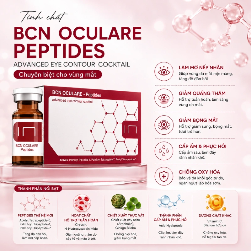 Tinh chất Oculare Insititute BCN chăm sóc vùng mắt giúp giảm quầng thâm, bọng mắt và nếp nhăn 5.webp