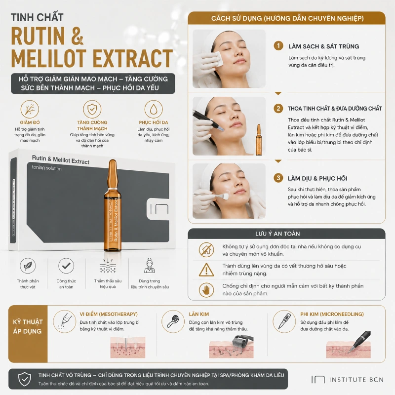 Tinh chất Rutin & Melilot Extract BCN Tây Ban Nha - Trị giãn mao mạch và phục hồi da yếu 5.webp