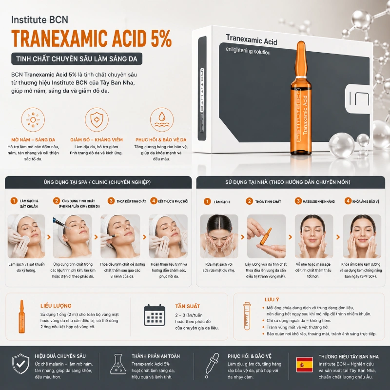 Tinh chất Tranexamic Acid Insititute BCN sáng da, mờ nám 8.webp