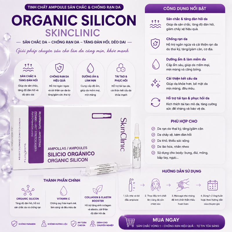 Tinh chất ampoule săn chắc chống rạn da SkinClinic Organic Silicon.jpg