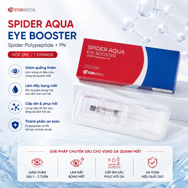 Tinh chất khử thâm, làm đầy vùng mắt Spider Aqua Eye - Booster hộp 2ml.webp