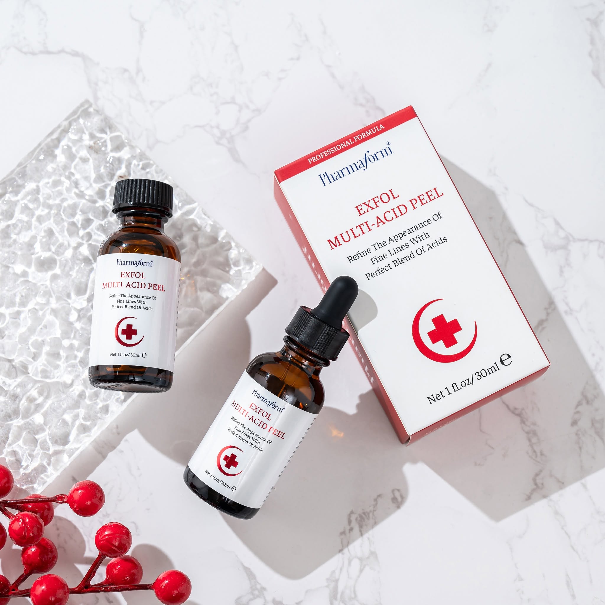 Tinh chất hỗ trợ chăm sóc da, giúp lỗ chân lông thông thoáng Pharmaform Exfol Multi-Acid Serum 2.jpg