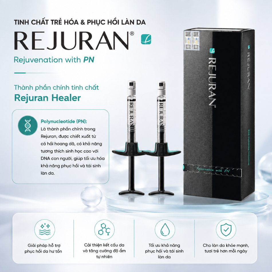 Tinh chất hỗ trợ tái tạo, săn chắc Rejuran® Healer 2.7ml x 2 – Polynucleotide PN 2% Hàn Quốc.jpg