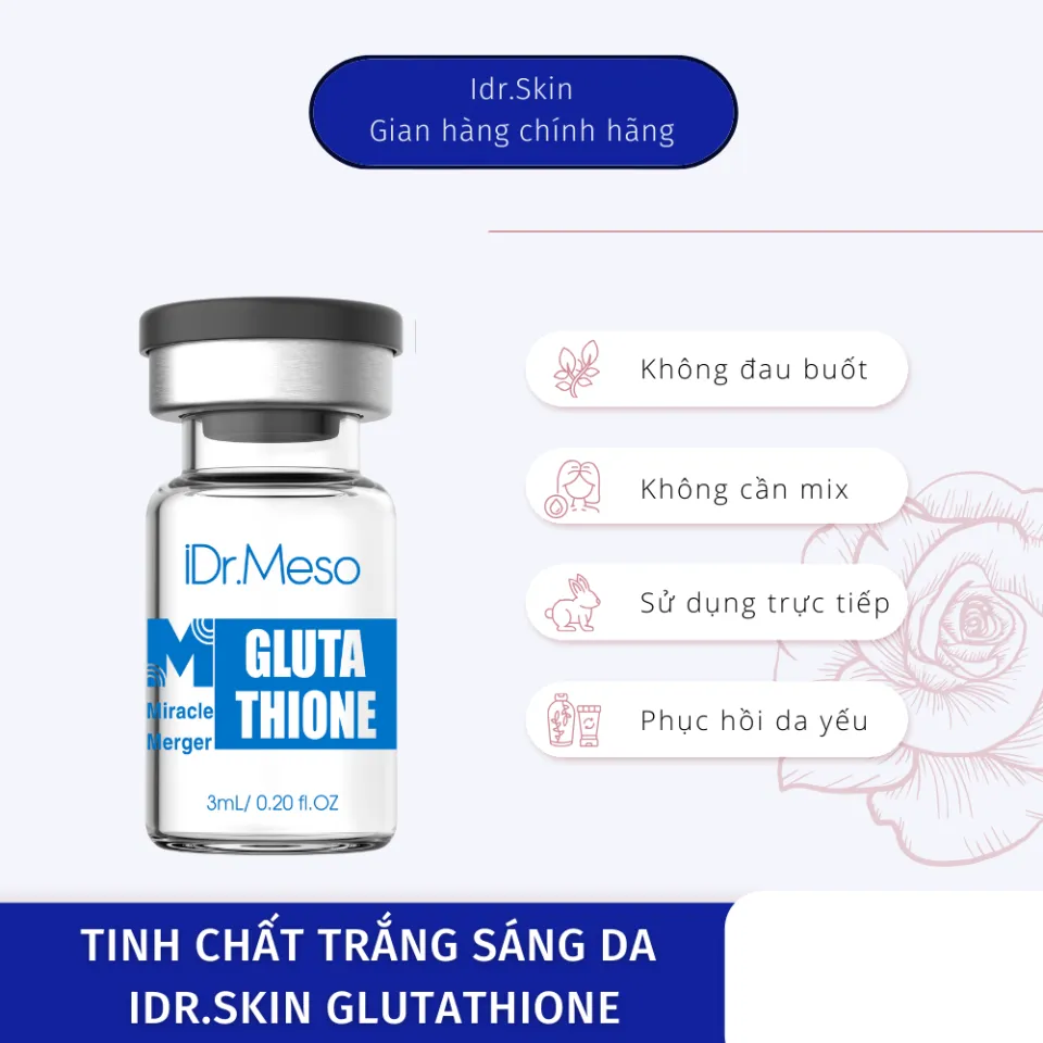 Tinh chất meso hỗ trợ dưỡng sáng da iDr.Skin iDr.Meso Miracle Merger Glutathione 1.webp