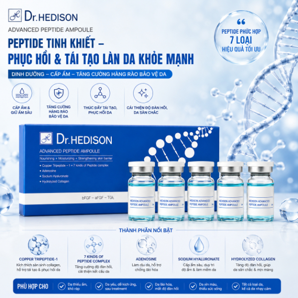 Tinh chất phục hồi trẻ hóa tái tạo giảm nếp nhăn cho da Dr.HEDISON Advanced Peptide Ampoule 2.jpg