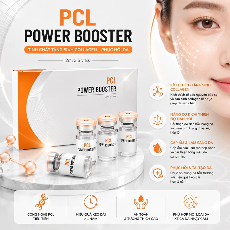 Tinh chất tăng sinh collagen, phục hồi da PCL Power Booster lọ 2ml 2.webp