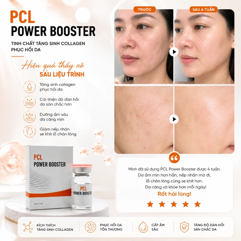 Tinh chất tăng sinh collagen, phục hồi da PCL Power Booster lọ 2ml 6.webp