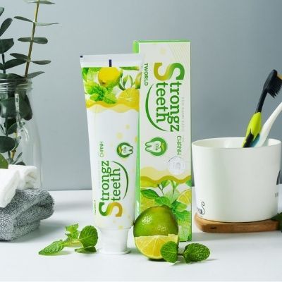 Strongz Teeth - Kem đánh răng dành cho người lớn hương Chanh