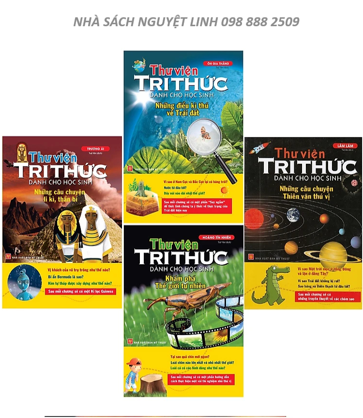 Sách: Thư Viện Tri Thức Dành Cho Học Sinh ( 4 Cuốn) - nguyetlinhbook