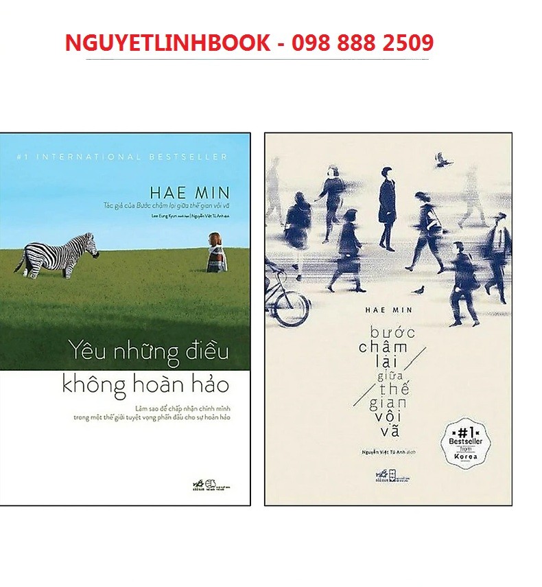 Combo 2 Cuốn: Yêu Những Điều Không Hoàn Hảo + Bước Chậm Lại Giữa Thế Gian Vội Vã - Tác giả: Hae Min (nguyetlinhbook)