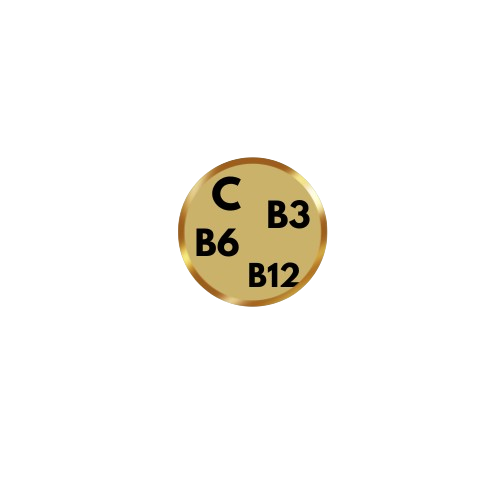 Vitamin C, B3-B6-B12