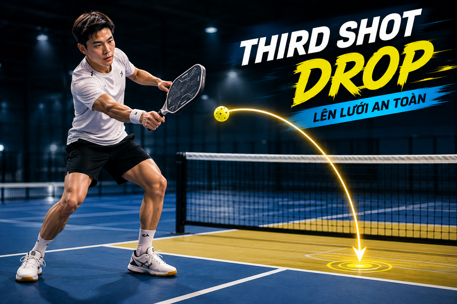 Kỹ thuật Drop trong Pickleball: Bí quyết lên lưới an toàn