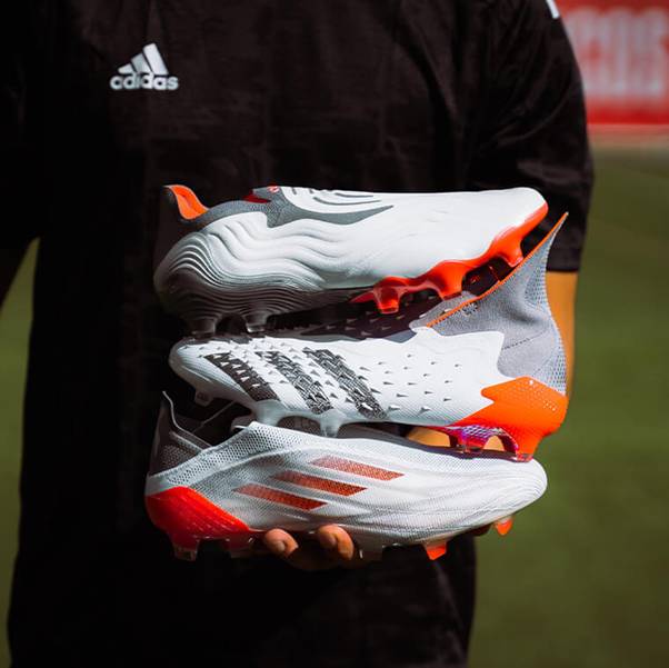 Adidas Copa Sense White Spark (White/Red/Dark Metallic Silver)