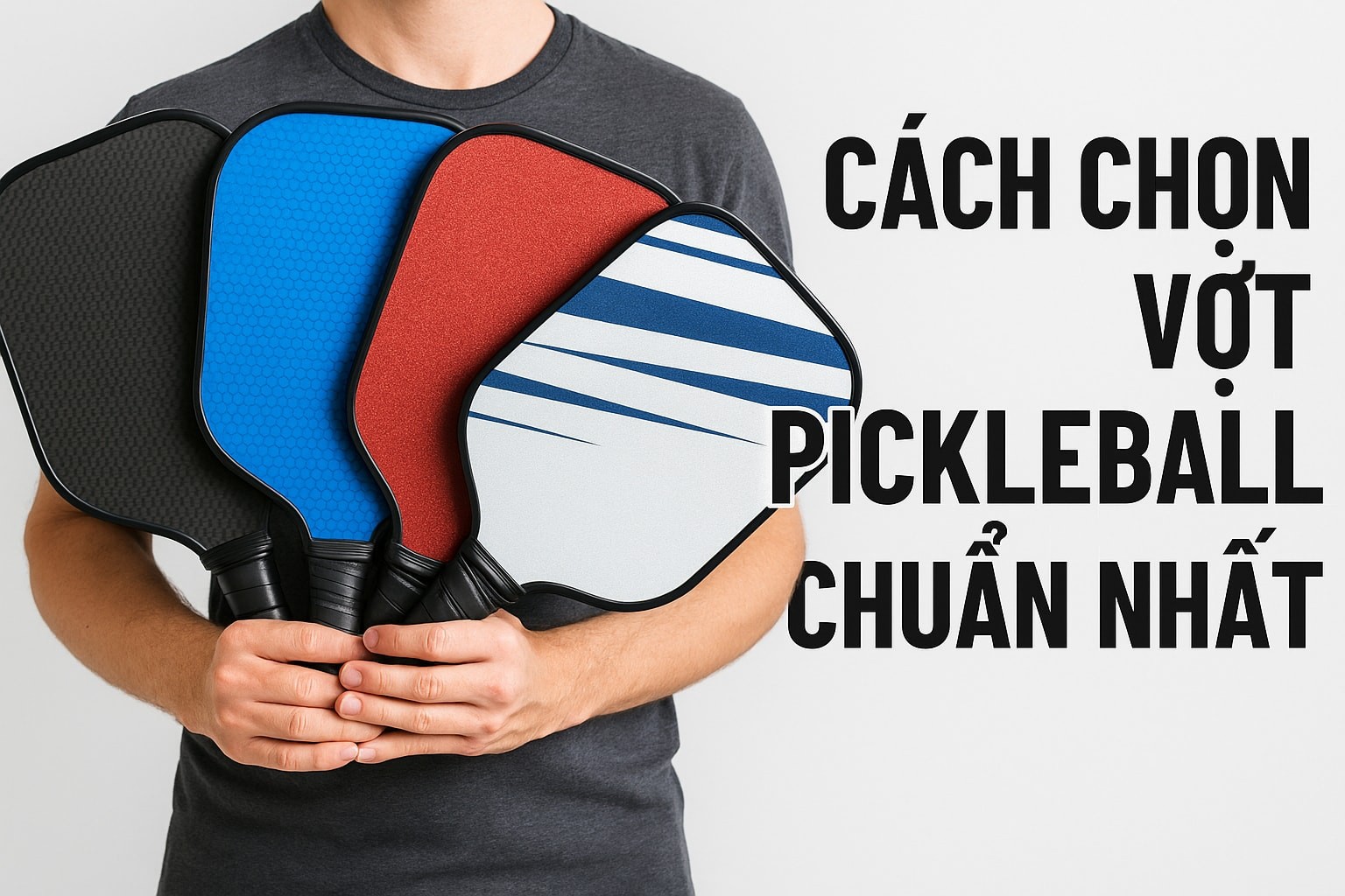 Cách Chọn Vợt Pickleball Chuẩn Cho Người Mới Bắt Đầu