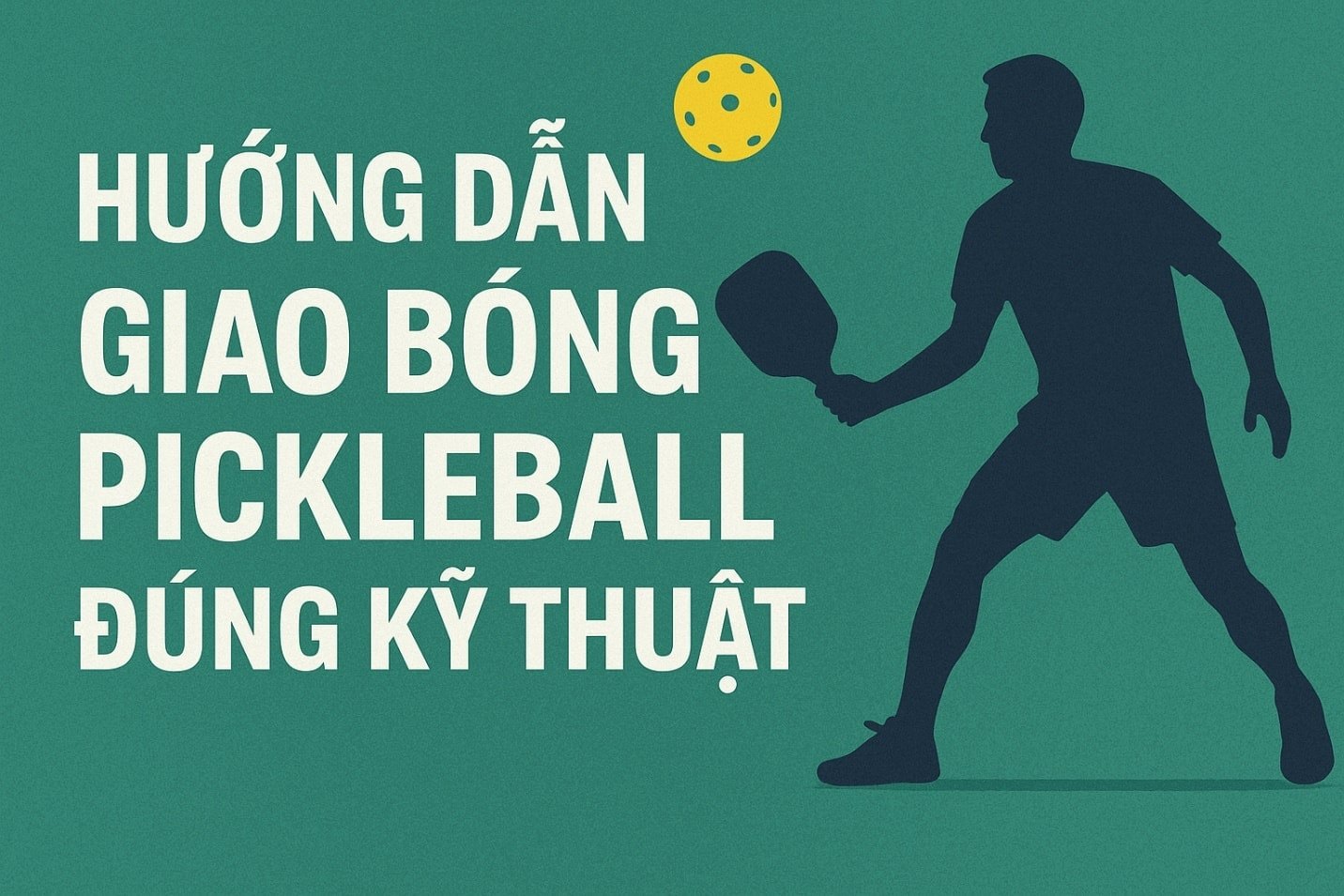 Cách giao bóng Pickleball chuẩn kỹ thuật cho người mới