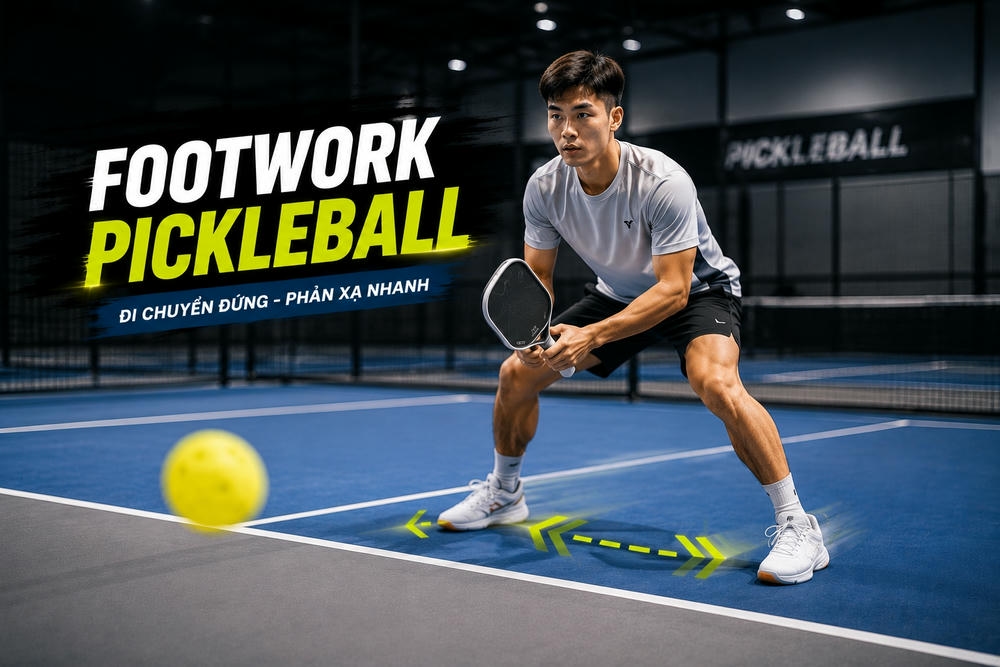Cách đứng và di chuyển trong Pickleball cho người mới