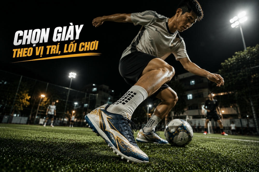 Cách chọn giày đá bóng phù hợp theo vị trí và lối chơi
