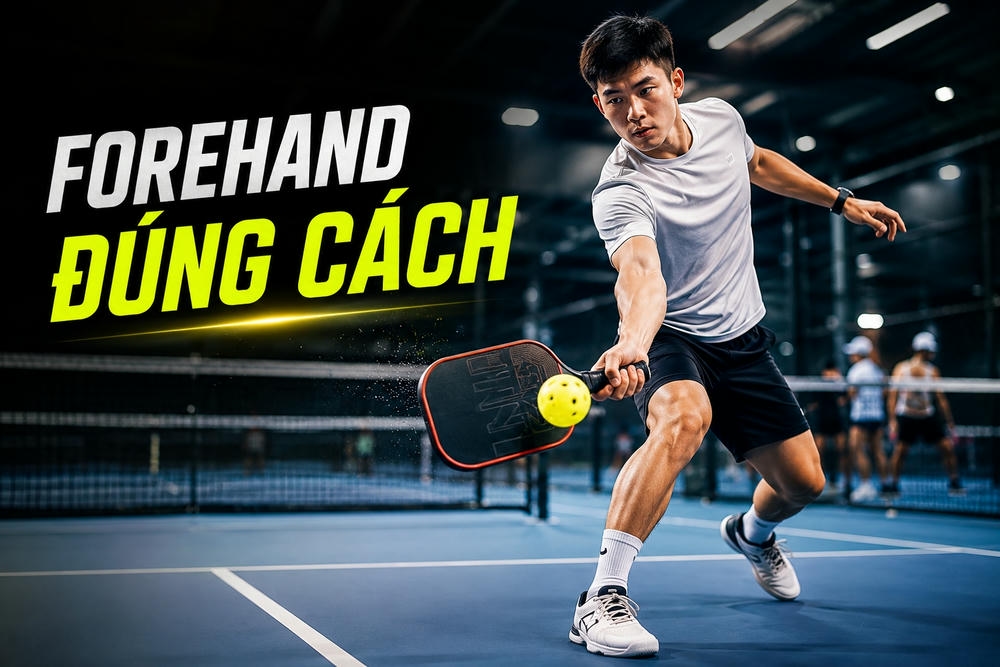 Kỹ thuật Forehand Pickleball cho người mới chơi dễ hiểu