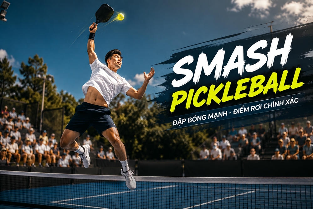 Kỹ thuật đập bóng Pickleball mạnh và chính xác hơn