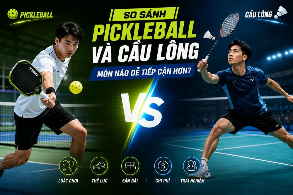 So sánh Pickleball và Cầu lông: Môn nào dễ tiếp cận hơn?