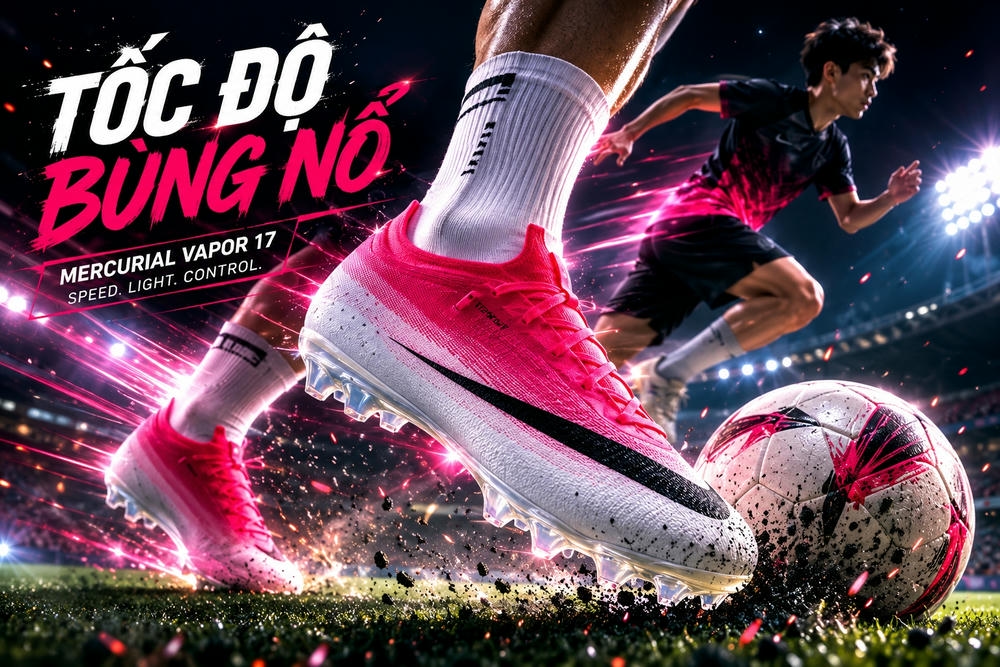 Review Nike Mercurial Vapor 17: Giày Tốc Độ Nhẹ Nhất Của Nike