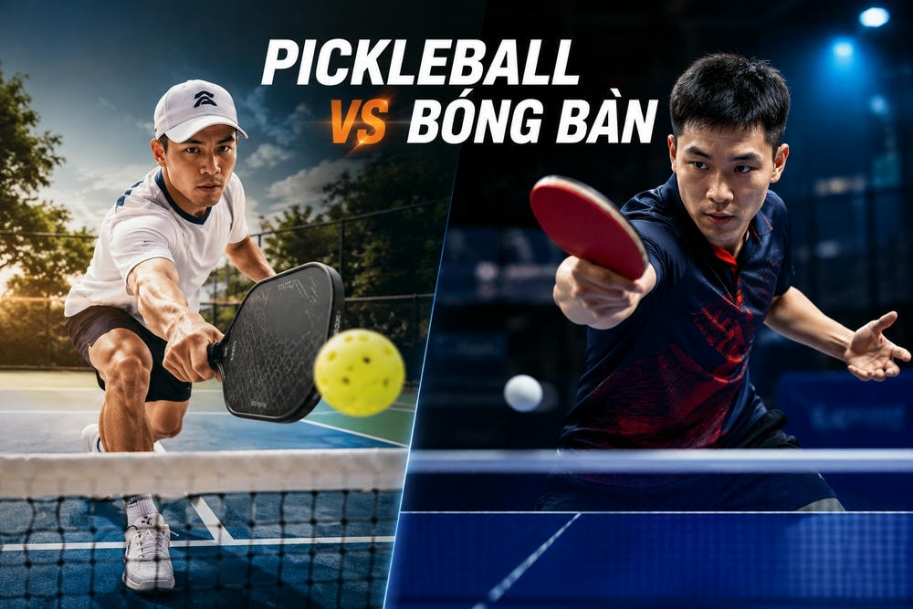 So sánh Pickleball và Bóng bàn: Điểm giống, khác và cách chọn phù hợp