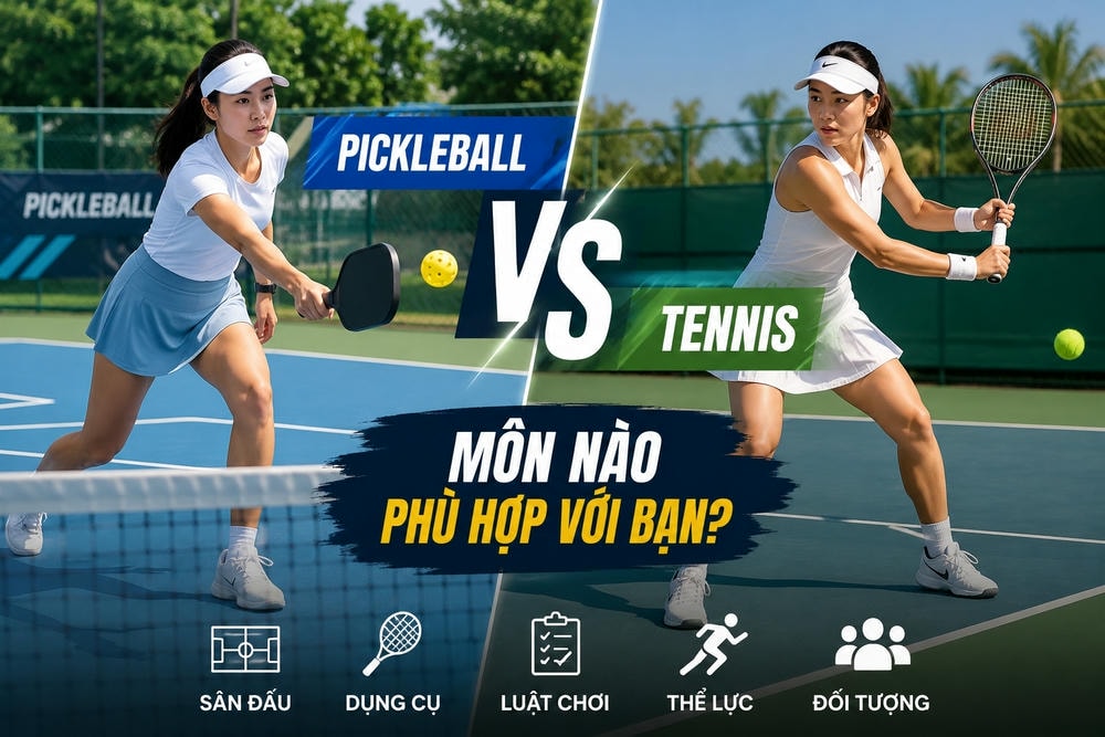 So sánh Pickleball và Tennis: Môn nào phù hợp với bạn?