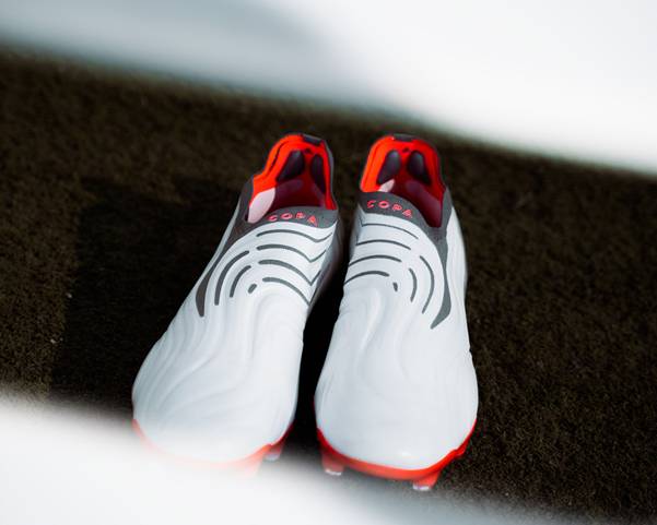 Adidas Copa Sense White Spark (White/Red/Dark Metallic Silver) 2