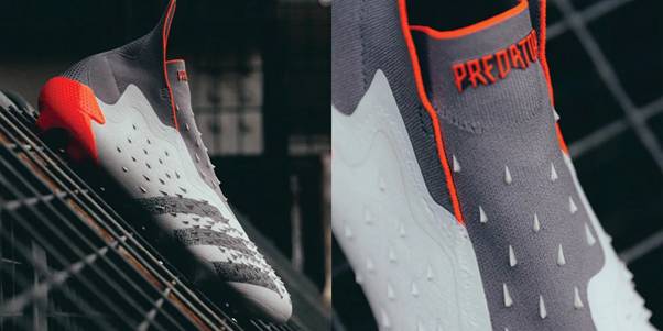 Adidas Predator Freak White Spark (White/Dark Metallic Silver/Red)