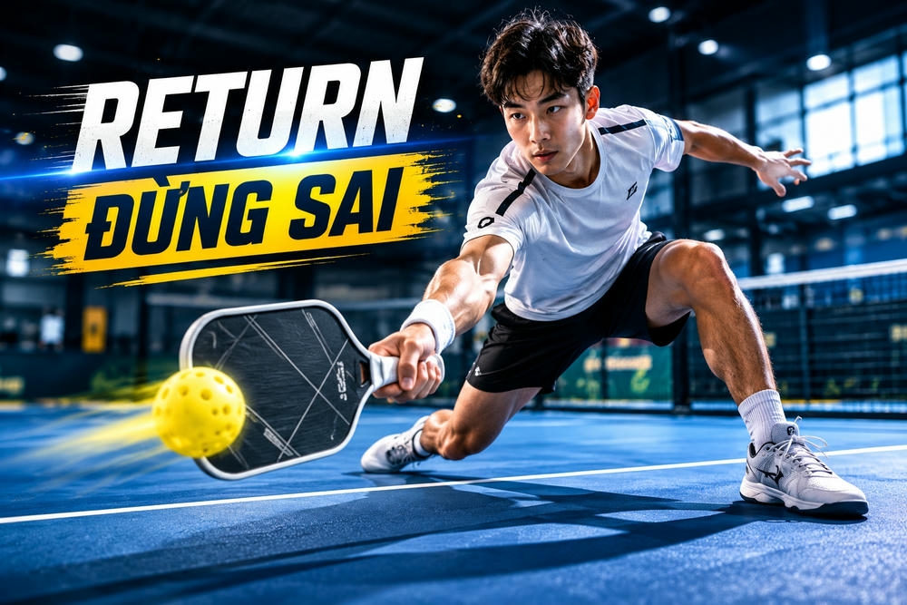 Những lỗi đỡ giao bóng Pickleball mà người chơi thường mắc phải