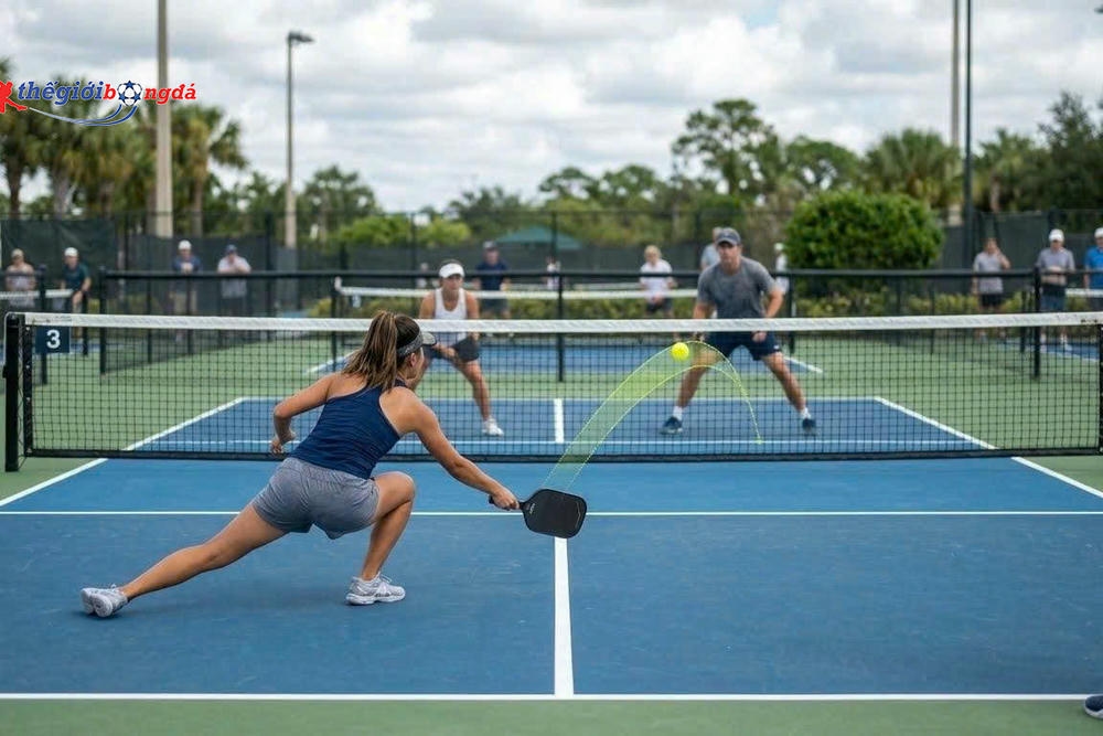 Cách xử lý khi bị dồn cuối sân trong Pickleball hiệu quả