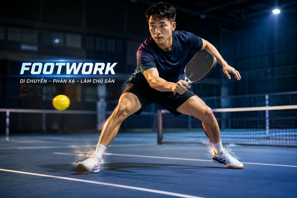 Các bài tập footwork Pickleball giúp di chuyển linh hoạt hơn