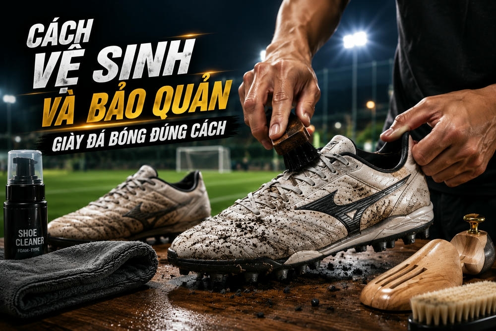 Hướng dẫn chi tiết cách làm sạch giày đá bóng đúng chuẩn kỹ thuật nhất