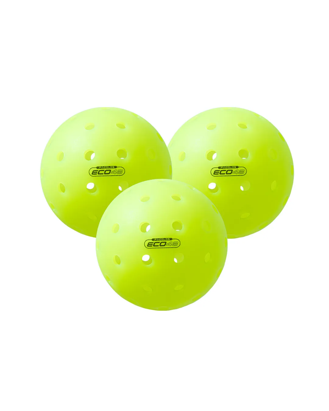 Bóng Pickleball Facolos F-Eco 48 Lỗ USAPA (Hộp 3 quả)