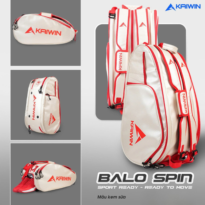 Balo Pickleball Kaiwin Spin - kem sữa