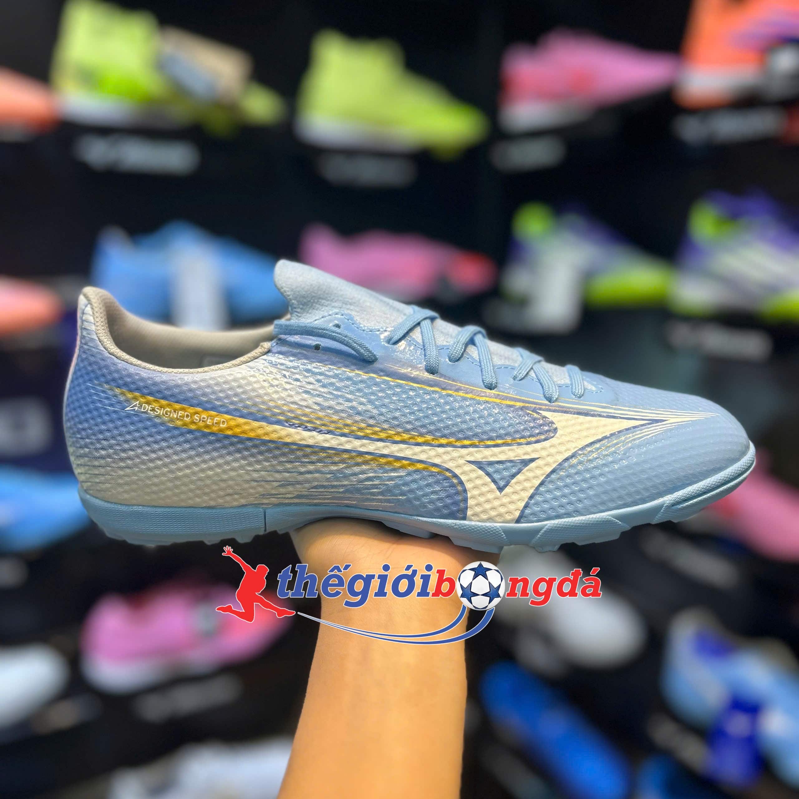 Mizuno Alpha III Select AS TF Xanh/Trắng P1GD266525