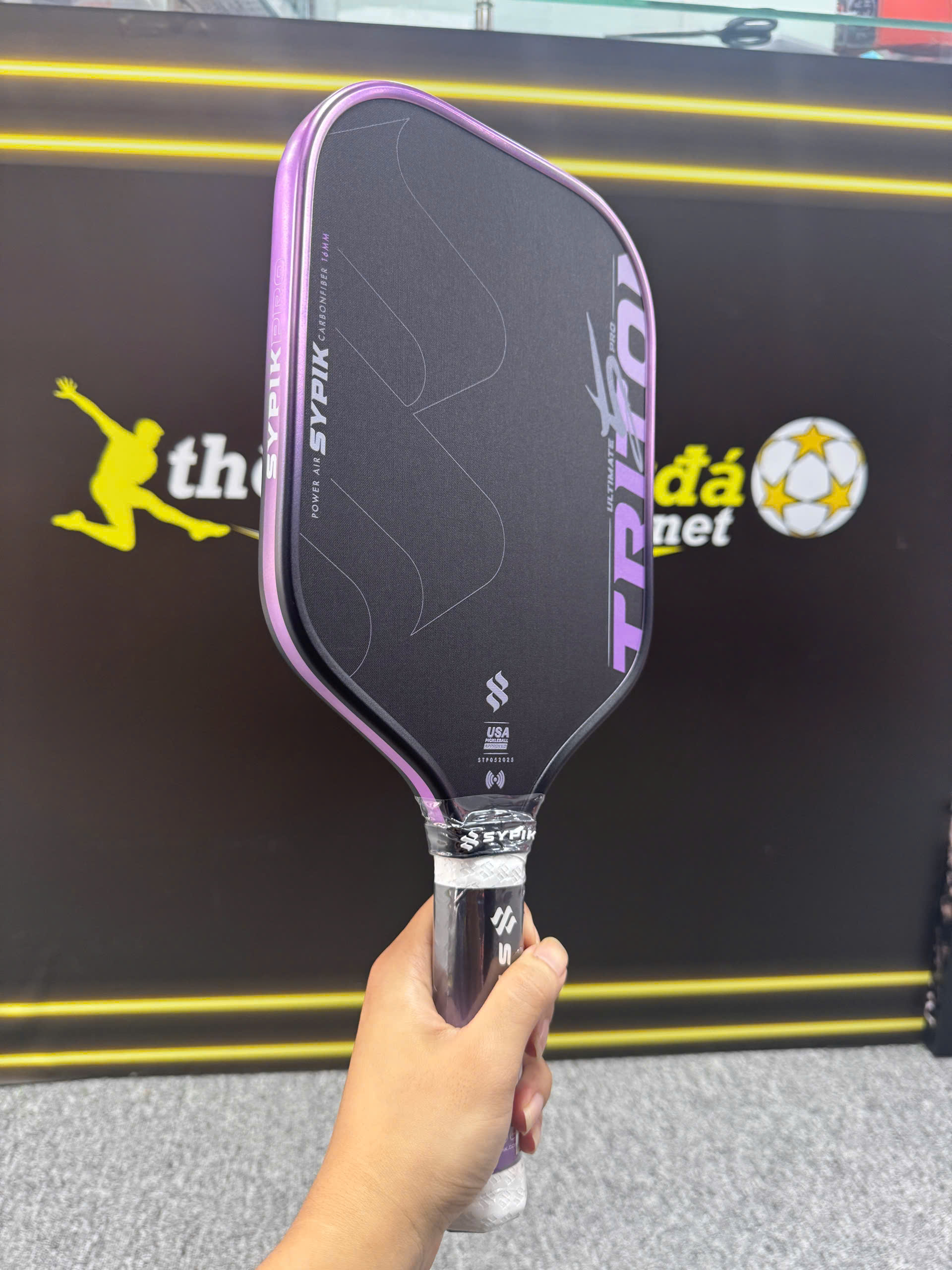 Vợt Pickleball Sypik Pro Tour Ultimate Triton 5 - màu tím
