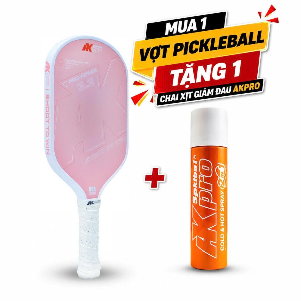 Vợt Pickleball Akpro PRO-POWER 3.2 Carbon T700