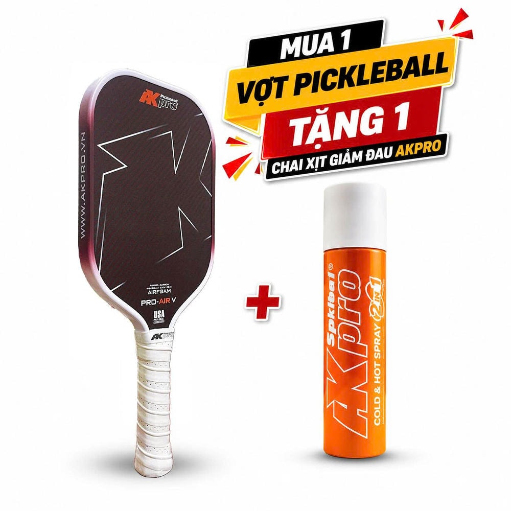 Vợt Pickleball Akpro PRO-AIR V – Aramid + Carbon
