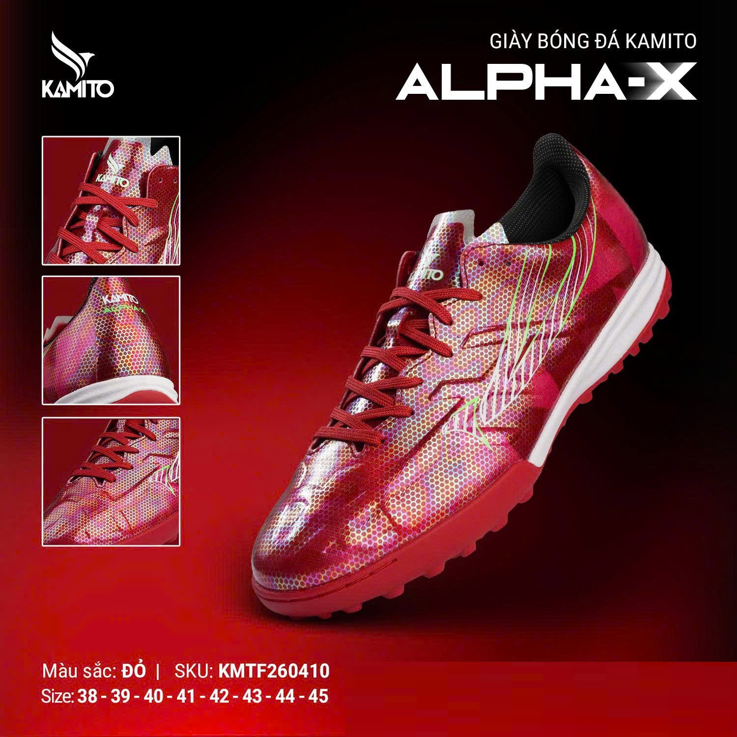 Giày đá bóng Kamito Alpha X Đỏ KMTF260410